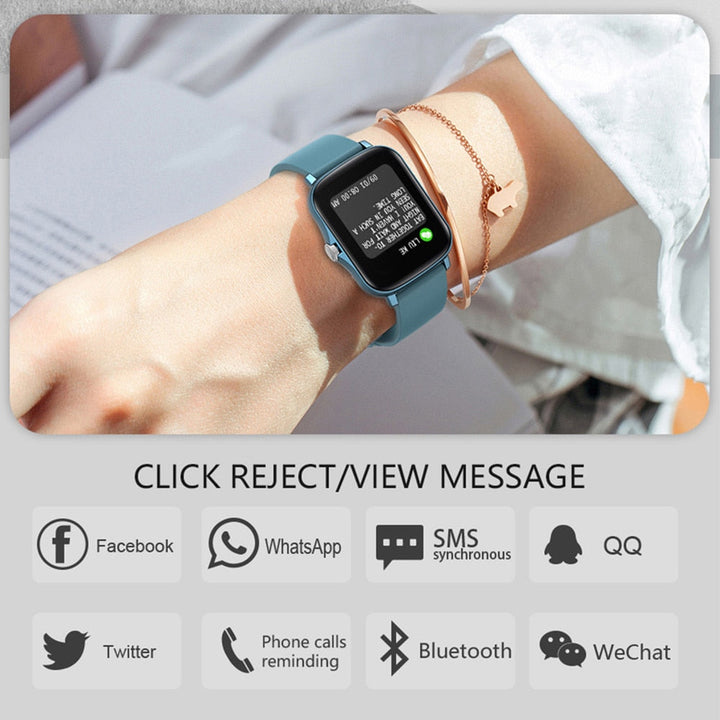 P8 Plus 1.69 Inch Smartwatch Touch Fitness Tracker Waterproof