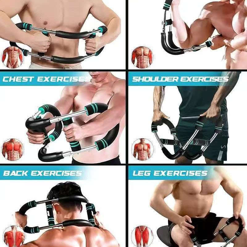 Adjustable Arm Strength Trainer U-Shaped Chest Muscle Fitness Equipment