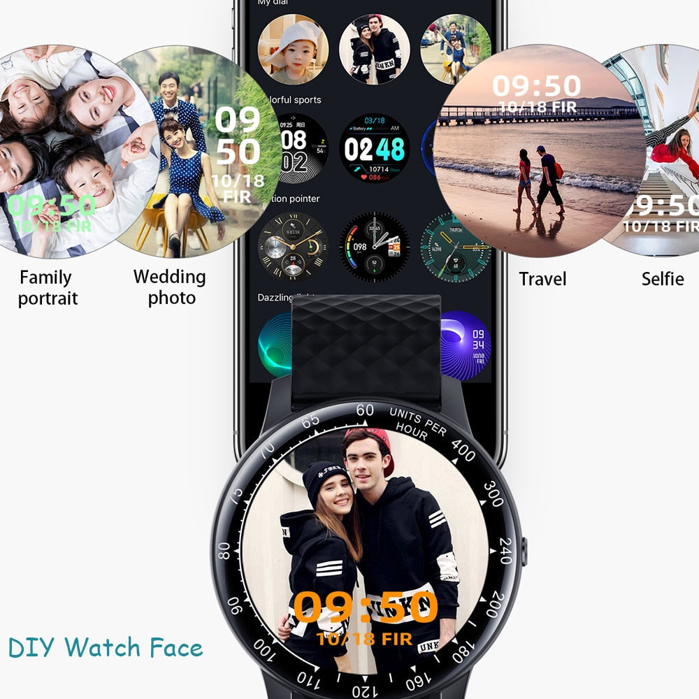 Smartwatch Fitness Tracker Heart Rate Blood Pressure for Men Women