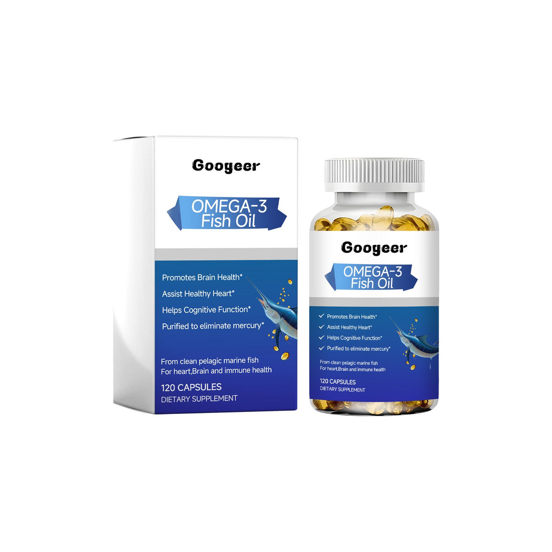 Omega-3 Fish Oil Supplement for Immunity and Physical Discomfort Relief