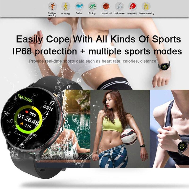 Smartwatch Heart Rate Blood Pressure Fitness Tracker for iOS Android