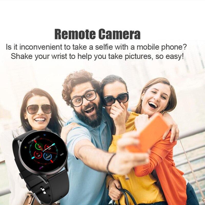 Smartwatch Heart Rate Blood Pressure Fitness Tracker for iOS Android