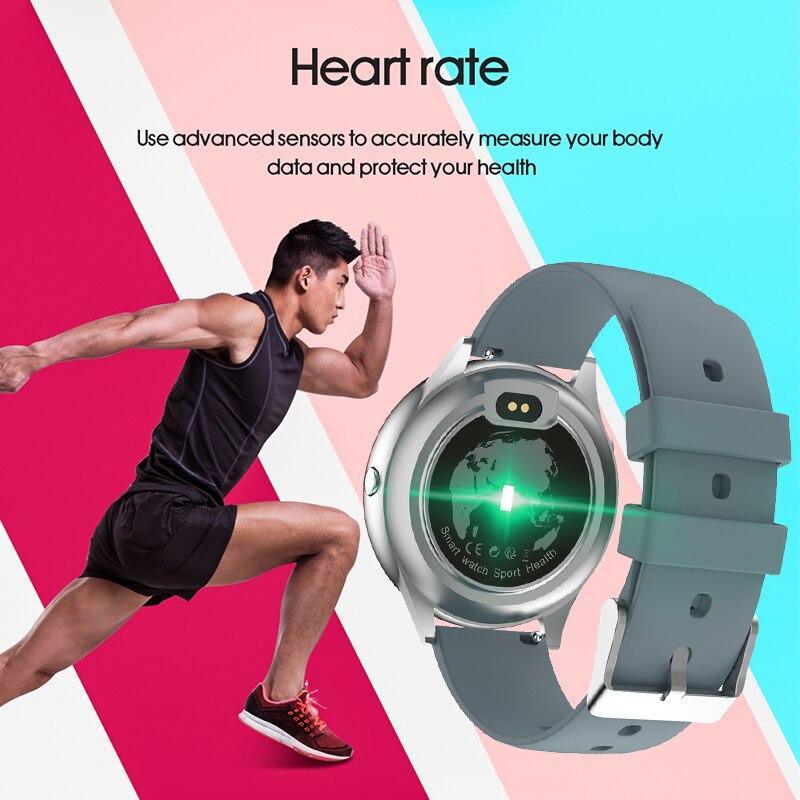 Smartwatch Heart Rate Blood Pressure Fitness Tracker for iOS Android