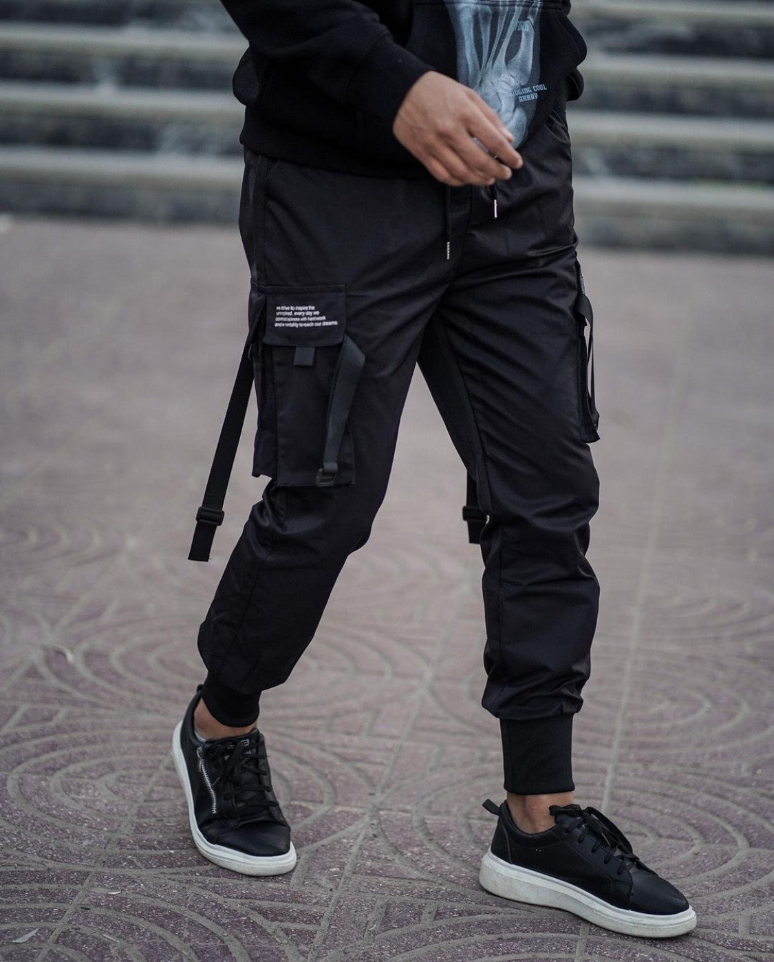 Matte Black Joggers
