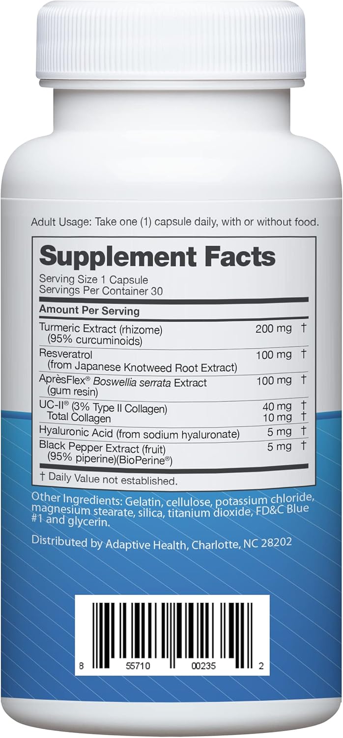 Advanced Joint Support Supplement with UC II Collagen 60 Capsules