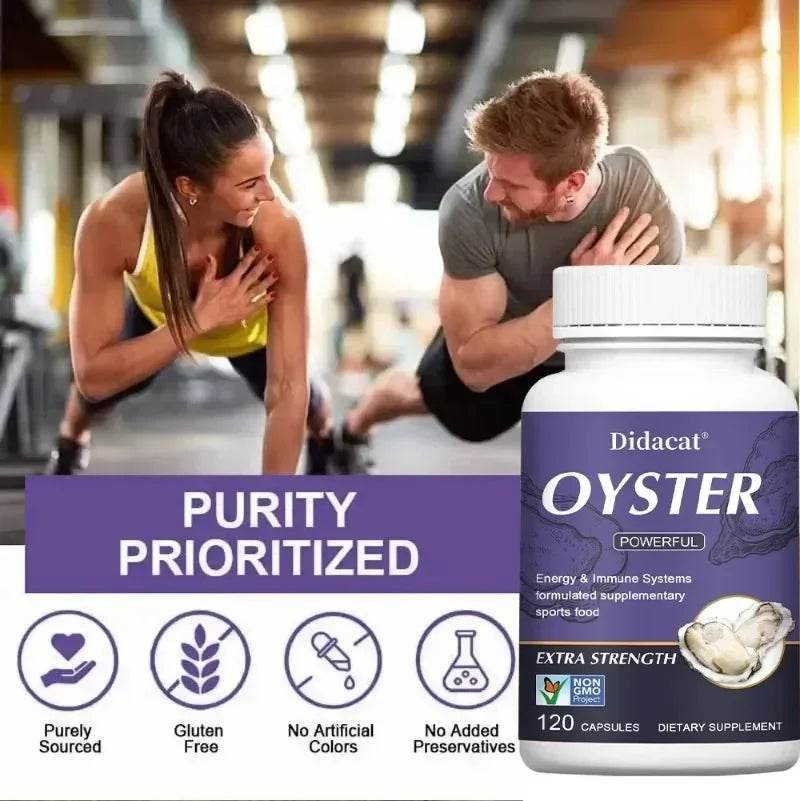 Oyster Supplement with Natural Vitamins Minerals for Energy Immunity