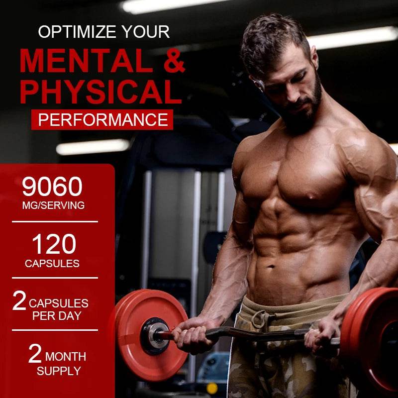 Men’s Nutritional Supplement for Muscle Fat Burn Energy Endurance Performance