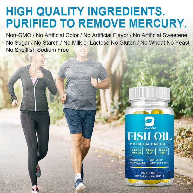 Omega-3 Fish Oil EPA DHA Heart Brain Immune Support
