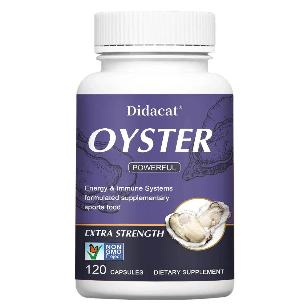 Oyster Supplement with Natural Vitamins Minerals for Energy Immunity