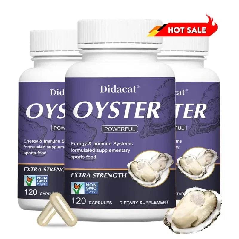 Oyster Supplement with Natural Vitamins Minerals for Energy Immunity