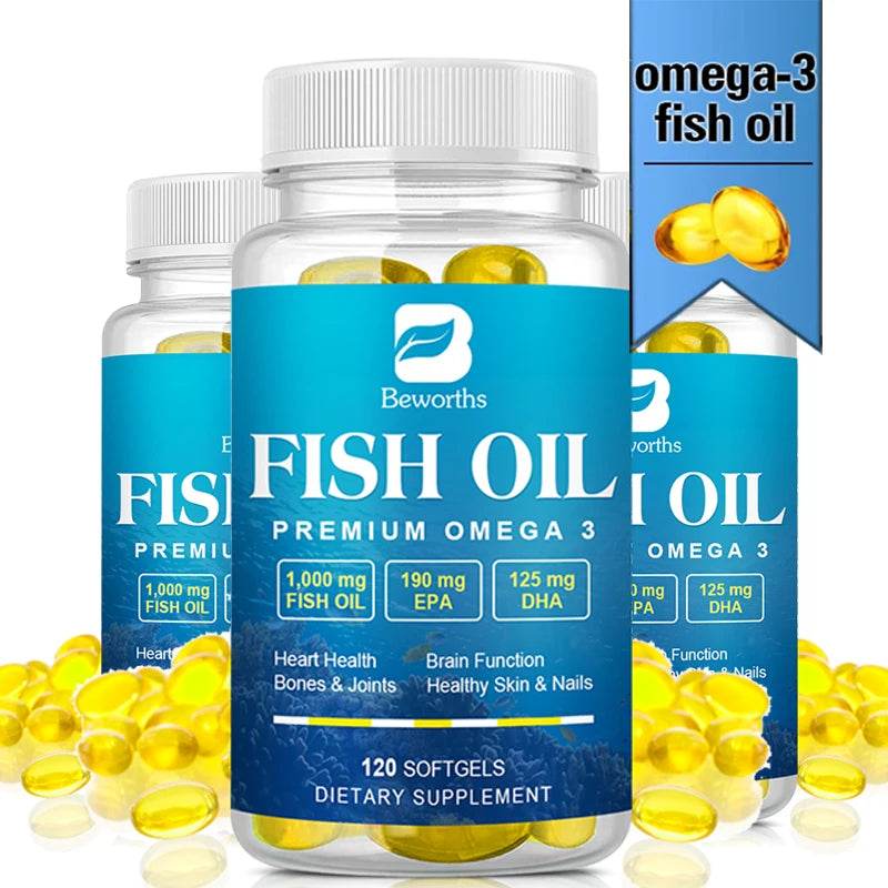 Omega-3 Fish Oil EPA DHA Heart Brain Immune Support