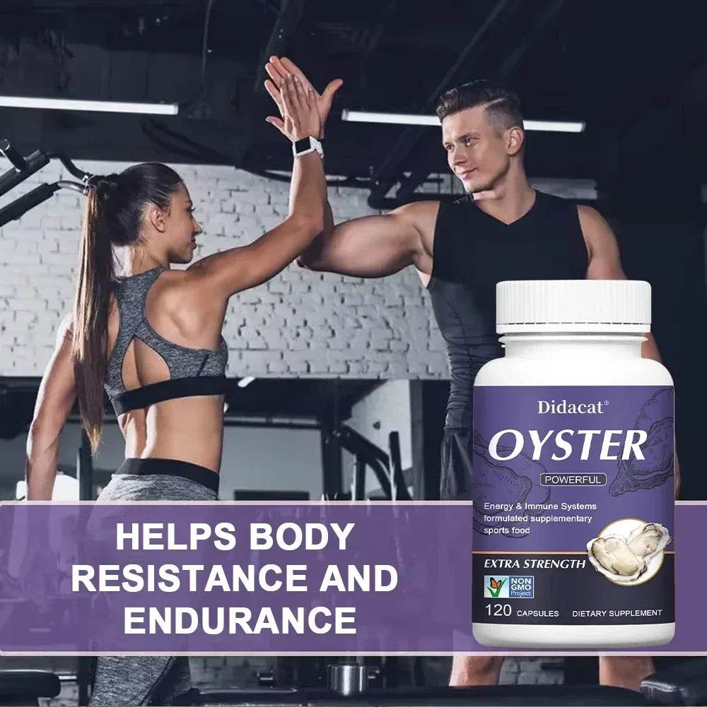 Oyster Supplement with Natural Vitamins Minerals for Energy Immunity