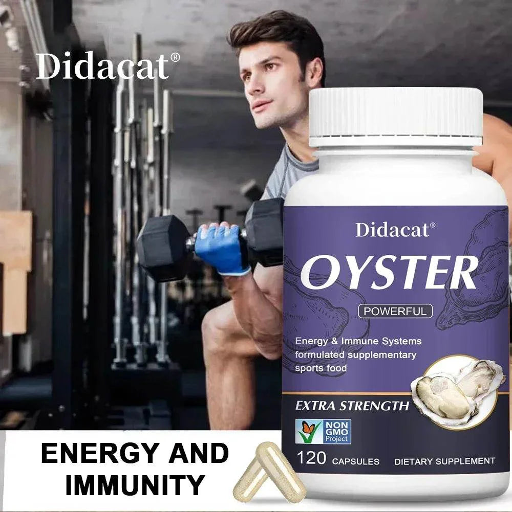 Oyster Supplement with Natural Vitamins Minerals for Energy Immunity