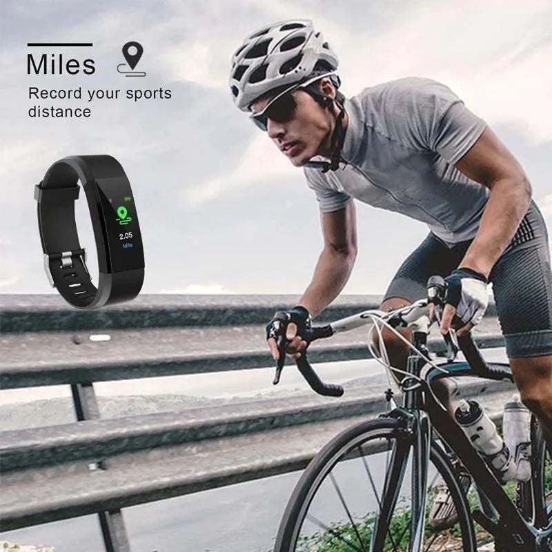 IP67 Waterproof Fitness Tracker Smart Watch with Heart Rate, BP, Sleep & Multi‑Sport